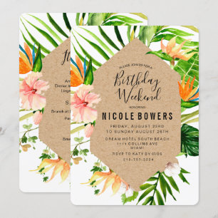 Convite Itinerário no Fim de Semana de Aniversár