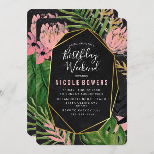 Convite Itinerário no Fim de Semana de Aniversário