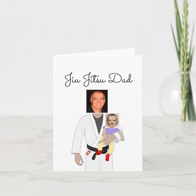 Convite Jiu Jitsu Dad Custom Photos and Handwritten Text I (Frente)