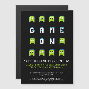 Convite Jogo na festa de aniversário 12 de jogos verdes