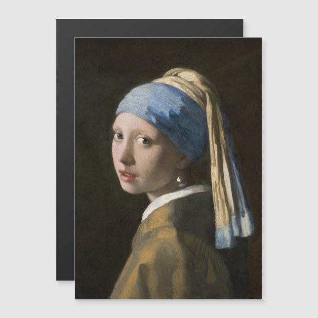 Convite Johannes Vermeer, Rapariga com um Ouriço (Frente/Verso)