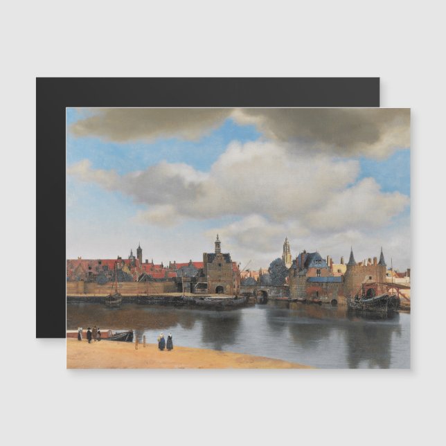 Convite Johannes Vermeer, van Deft, View of Delft (Frente/Verso)