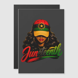 Convite Juneteenth Mulheres Afro Negras Melanina Liberdade