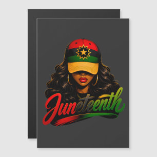 Convite Juneteenth Mulheres Afro Negras Melanina Liberdade