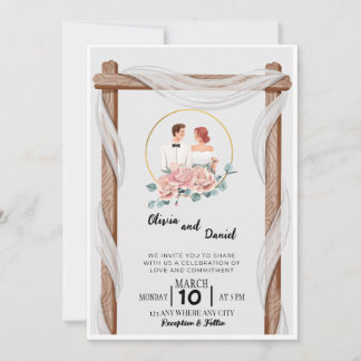 Convite Junte-se a nós para a comemoração do casam