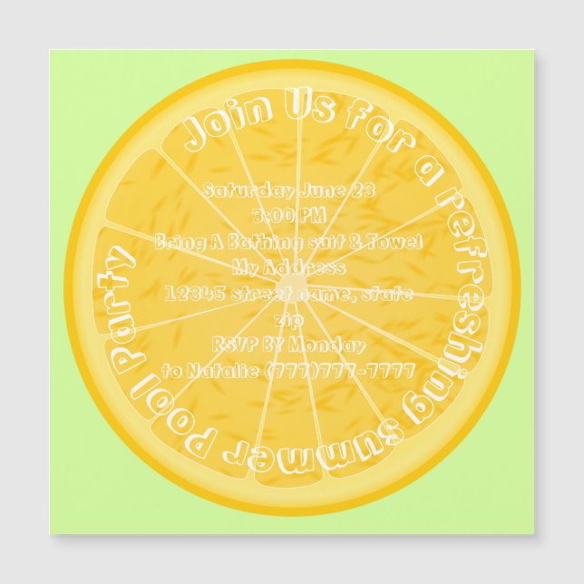 Convite junte-se a nós para uma refrescante... (Frente)
