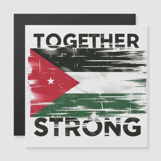 Convite Junto com forte apoio à Palestina (Frente/Verso)
