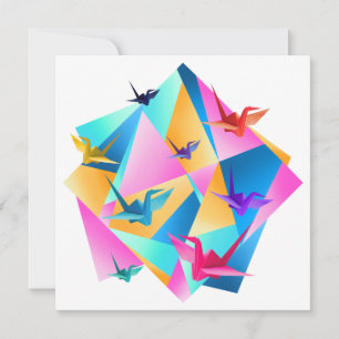 Convite Kaleidoscópio de Origami