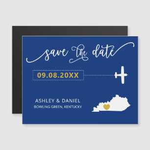 Convite Kentucky Wedding Save the Date Card, Mapa