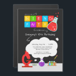Convite Kids Science Party<br><div class="desc">Seu filho ama ciência? Uma festa temática da ciência é perfeita para o pequeno cientista na sua vida! Ponha o tom para uma festa de aniversário de crianças explosivas com o Kids Science Party Magnetic Invtions projetado pela Enchantfancy Design Company. Este convite para o ímã x 7" de 5" apresenta...</div>