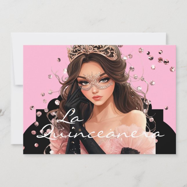 Convite La Quinceanera (Frente)