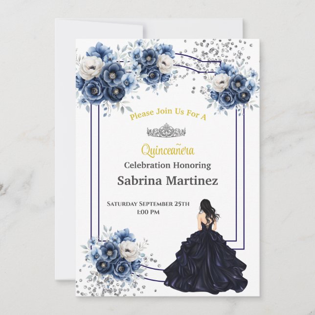 Convite La Quinceanera (Frente)