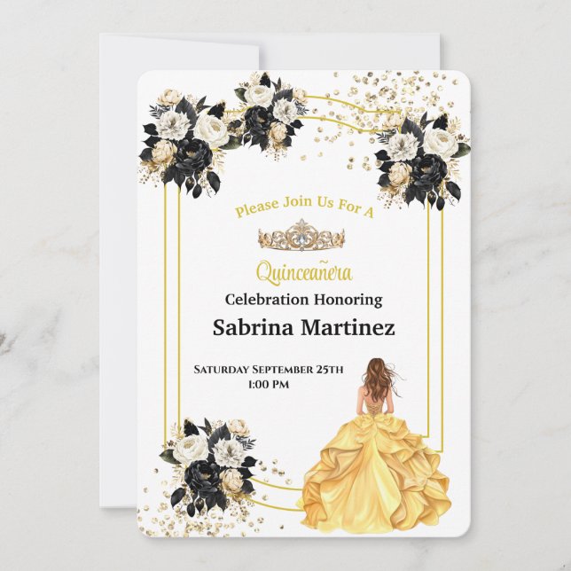 Convite La Quinceanera (Frente)