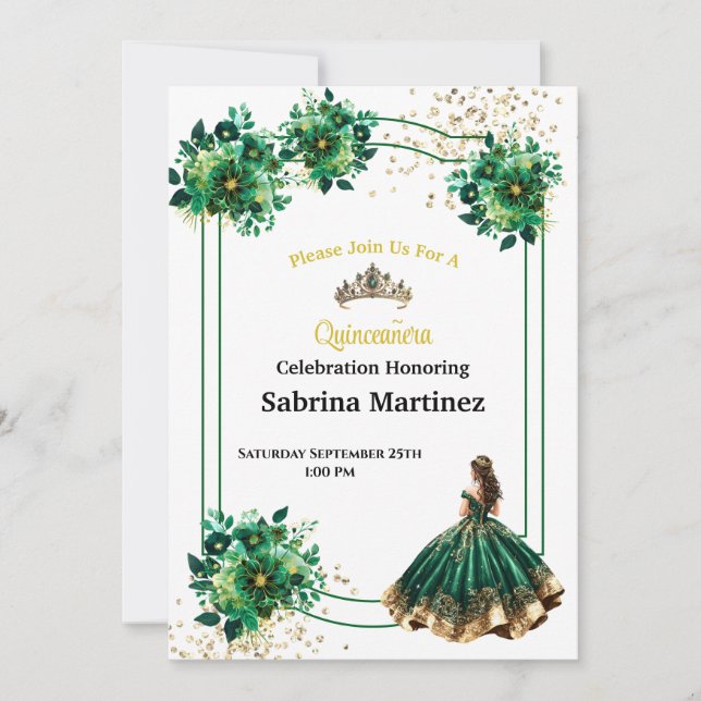 Convite La Quinceanera (Frente)