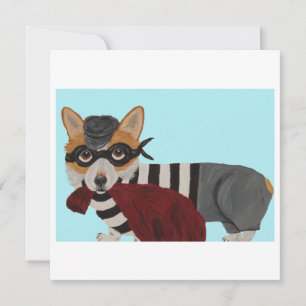 Convite Ladrão Corgi