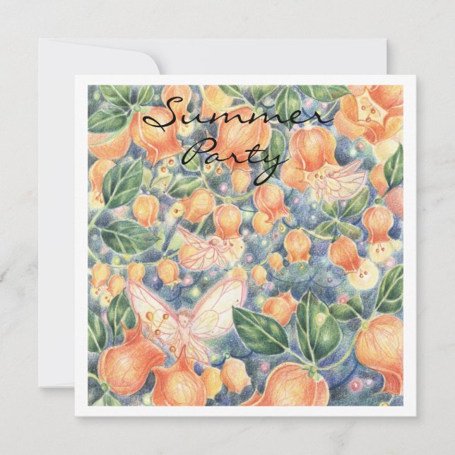 Convite "Lanternas de Fada" (Frente)