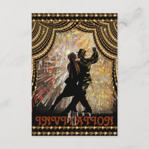 Convite Latin da dança do Flamenco