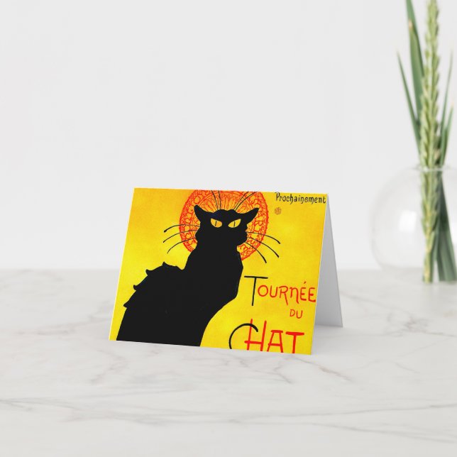 Convite Le Chat Noir Vintage (Frente)