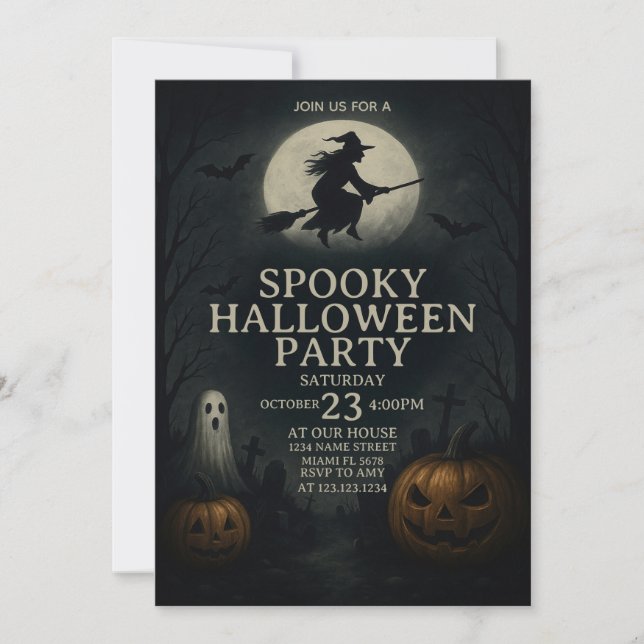 Convite Legal para Festa de Halloween (Frente)
