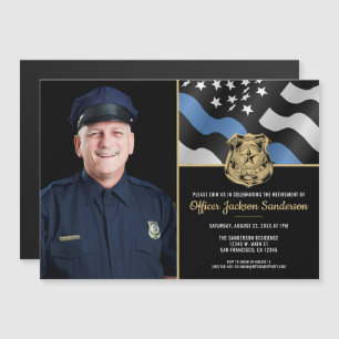 Convite Lei de Aposentadoria de Oficial de Polícia Foto de
