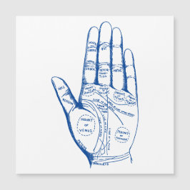 Convite Leitura de Palm do Gráfico de Palmísica de Vintage