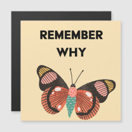 Convite Lembre-se por que a borboleta magnética