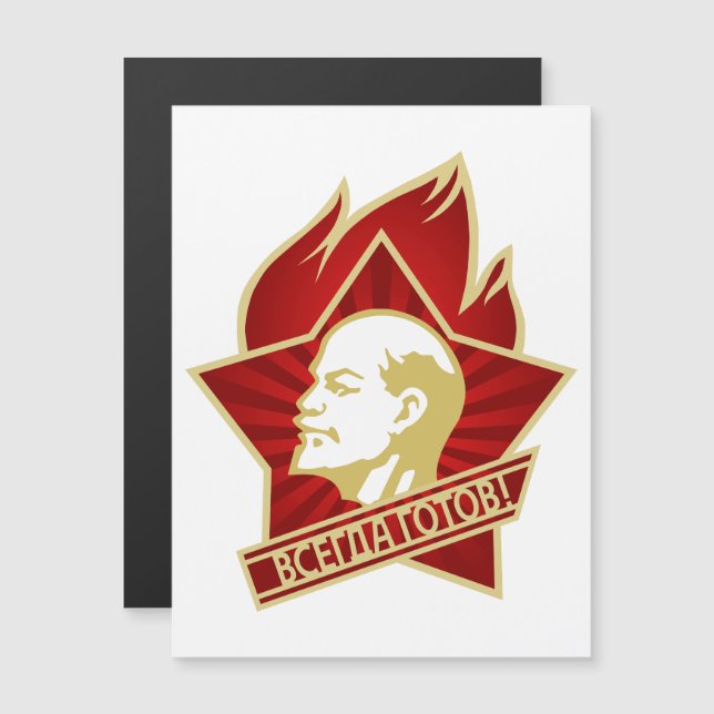Convite Lenin, URSS, CCCP, União Soviética, Comunismo (Frente/Verso)