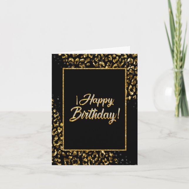 Convite Leopardo Jóias e Ouro Preto (Frente)