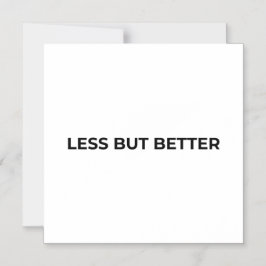 Convite Less But Better Minimalist Typographic 