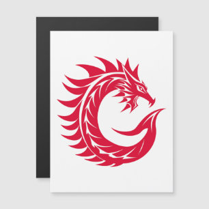Convite Letra C Estilizada com Dragão, Alfabeto de Dragão,