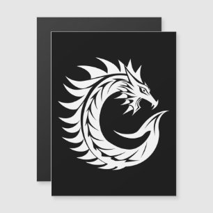 Convite Letra C Estilizada com Dragão, Alfabeto de Dragão,