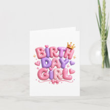 Letras de Balão de Menina de Aniversário PNG | Ros