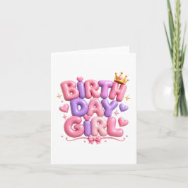 Convite Letras de Balão de Menina de Aniversário PNG | Ros