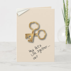 Convite Let's Move In Together Couples Commitment