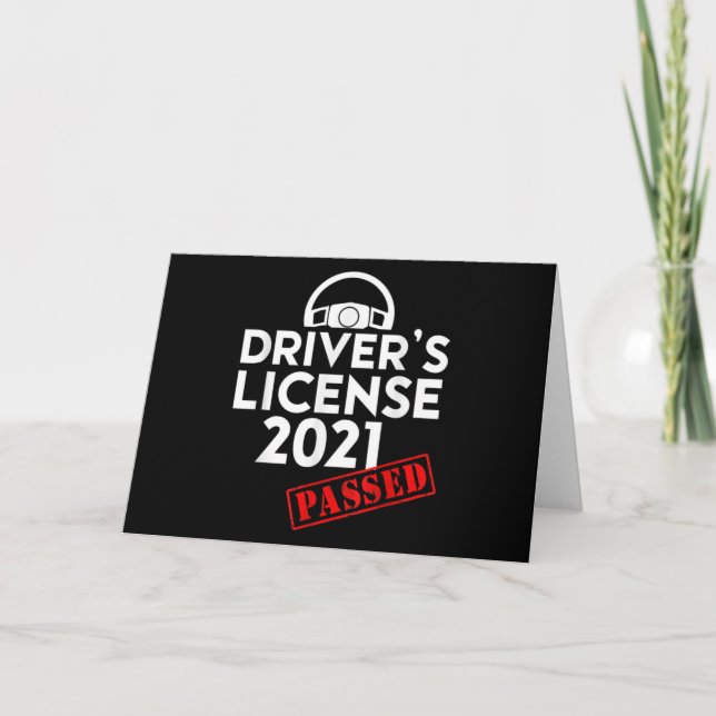Convite Licença de Driver 2021 Passou Presentes Pela Prime (Frente)