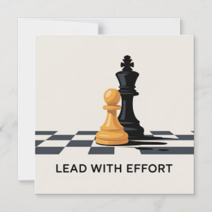 Convite Liderar Com Esforço