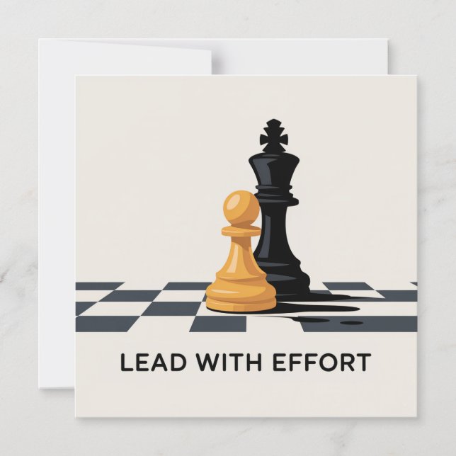 Convite Liderar Com Esforço (Frente)