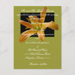 Convite Lily Wedding com Escritura