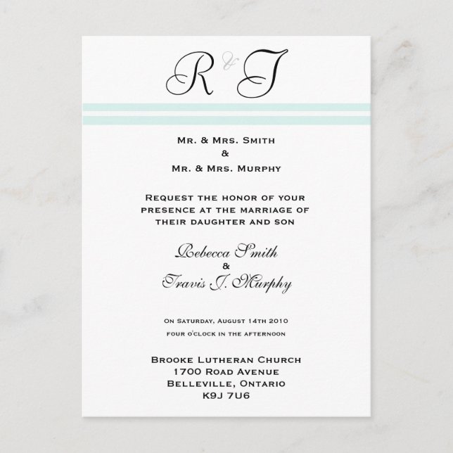 Convite - Linha Azul (Frente)