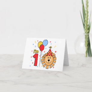 Convite Lion Face First Birthday Fill in Invitation