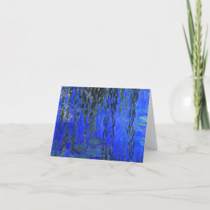 Convite Lírios de água monet e ramificações de salgueiro