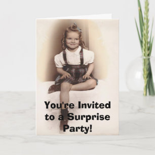 Convite littlejane, You're Invited to a Surprise Party!