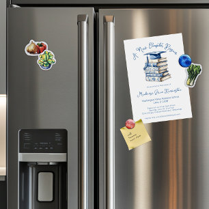 Convite Livro Azul Chinoiserie Graduação do Novo Capítulo