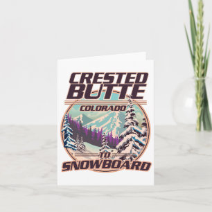 Convite Logotipo do Snowboard do Colorado Butte