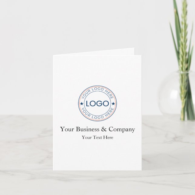 Convite Logotipo e Texto Personalizados (Frente)