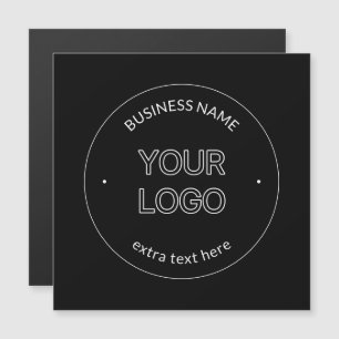 Convite Logotipo Editável e Nome da Empresa Preto