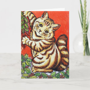 Convite Louis Wain Natal Gato Decoração Personalizada
