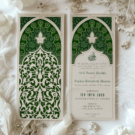 Convite Luxurioso para Casamento de Locais Islâmic