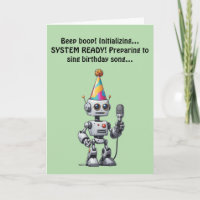 Má função de aniversário do Robô Cantando!