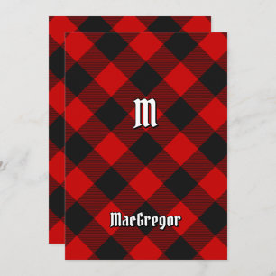 Convite MacGregor Rob Roy Tartan